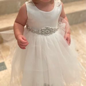 Flower Girl dress - off white